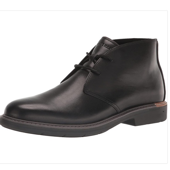 Cole Haan Other - Cole Haan Men’s Go-to Lace Chukka Boot Black Leather Size 8.5